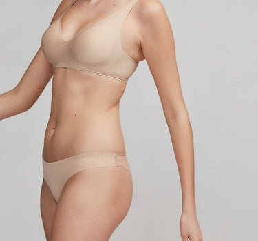 Halle Silken Seamless Bra - Beige